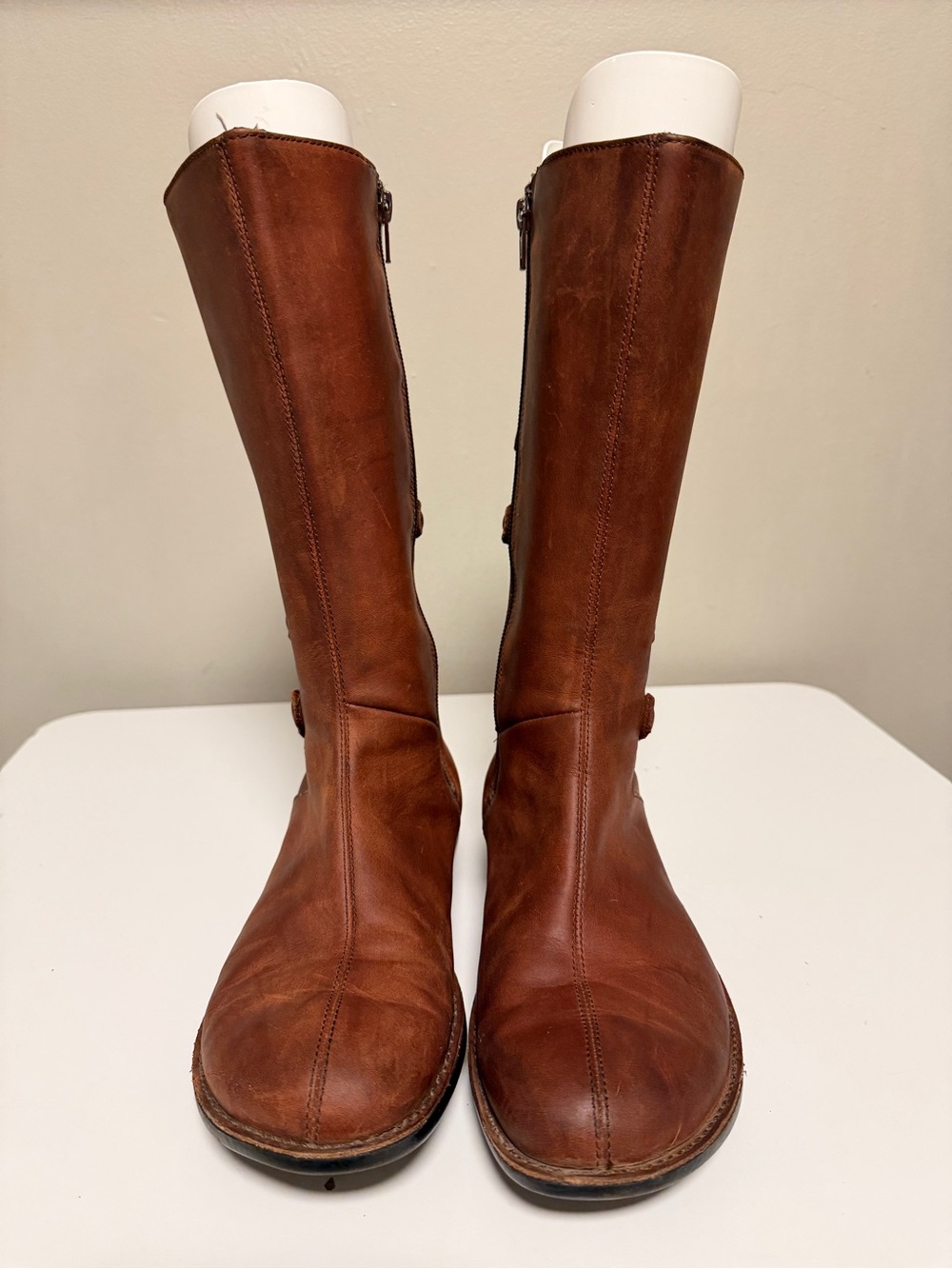 Merrell Tetra Launch Riding Boots Cherry Brown Leather Waterproof Women’s US 7 - Picture 2 of 8